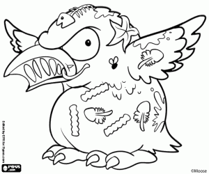 Trash Pack martı, Garbage Gull boyama