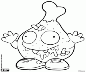 Trash Pack, tavuk uyluk boyama