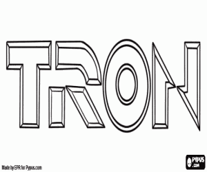 Tron filmin logosu boyama