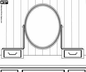 Tuvalet Masası ayna ile boyama