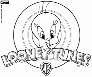 Tweety ve Looney Tunes logosu boyama