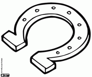 Bir tılsım, at nalı boyama