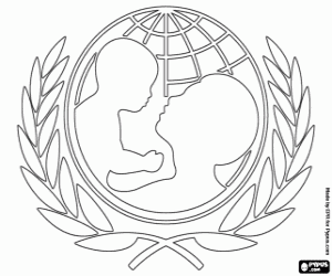 UNICEF Logo boyama
