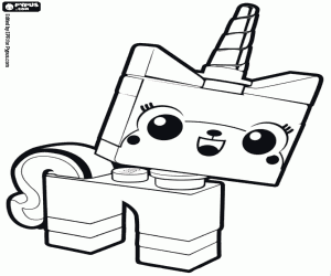 Unikitty, Lego tek boynuzlu at boyama