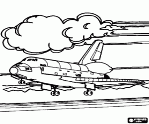 Uzay mekiği iniş boyama