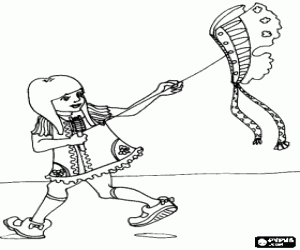 Uçurtma uçuş boyama