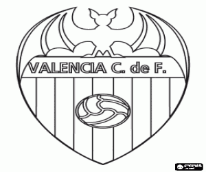Valencia CF kartı boyama