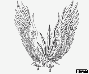 Ventus Skyress Bakugan Shun biridir boyama