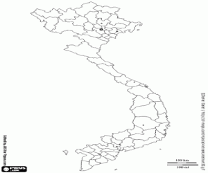 Vietnam Haritası boyama