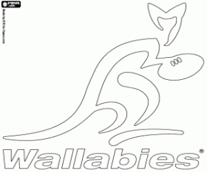 Wallabies logosu boyama