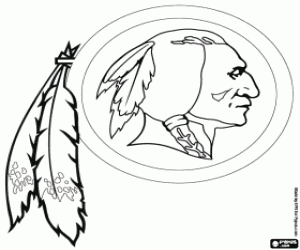 Washington Redskins logosu boyama