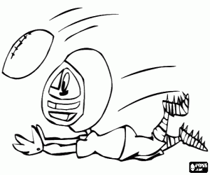 Wide receiver topu yakalıyor boyama