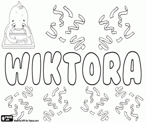 Wiktora, kadınsı Wiktor, boyama