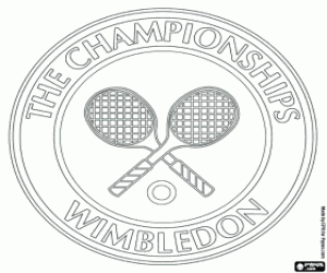 Wimbledon Turnuvası logosu boyama