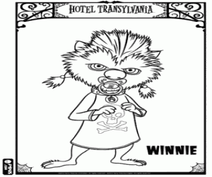 Winnie, kızı kurtadam boyama