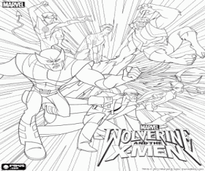 Wolverine ve X-Men boyama