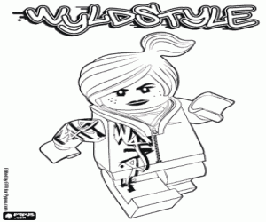 Wyldstyle, bir Lego karakter boyama