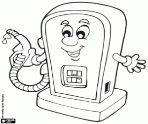 Bir yakıt pompası boyama