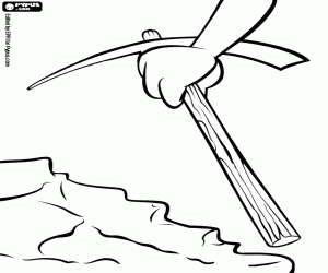 Yandan kazmak için bir çekme boyama