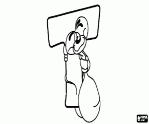 yaramaz küçük fare ile harf T boyama