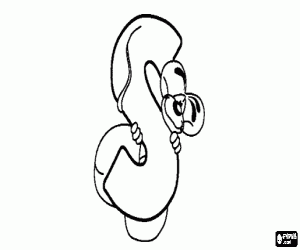 yaramaz küçük fare ile harf S boyama