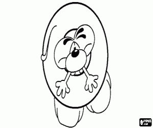 yaramaz küçük fare ile harfi O boyama