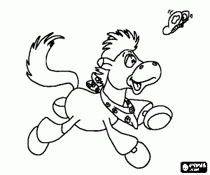 Bir yavru ve kelebek boyama