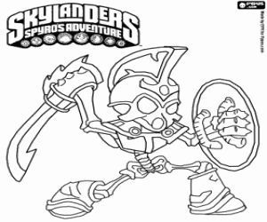 Yaşayan ölü Skylander Chop Chop boyama