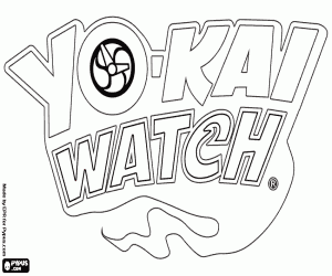 Yo-kai Watch orijinal logosu boyama