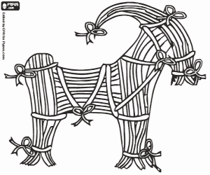 Yule keçi, Noel geleneği boyama