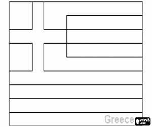 Yunanistan Bayrağı boyama