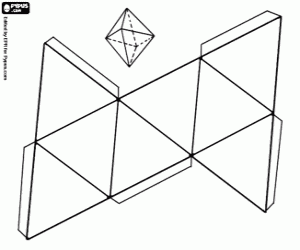 Sekiz yüzlü Çokyüzlü, octahedron boyama