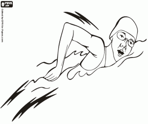 Yüzme, bir triatlon ilk bölümü boyama