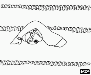 Yüzme Yarışması boyama