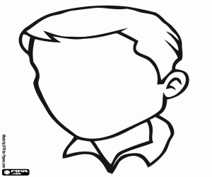 Yüzsüz ince adam kafası boyama