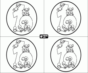 On yıl davet için davetiye boyama