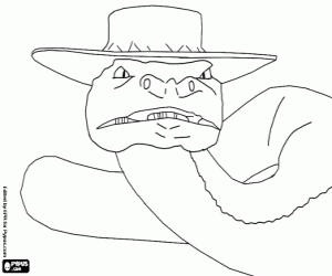 Yılan Jake Rango boyama