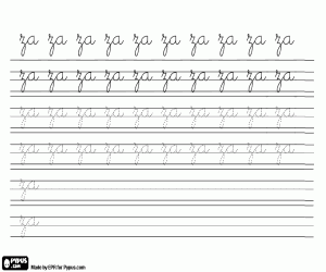 ZA ile hat olarak uygulanması boyama