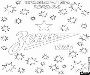 Zenit, Rusya şampiyonu 2023-2024 boyama