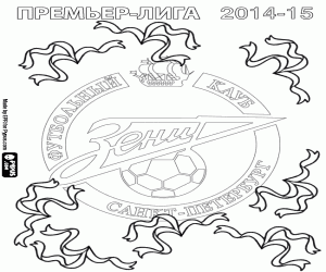Zenit, şampiyon 2014-2015 boyama