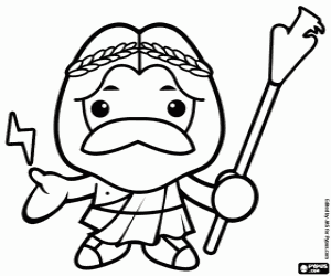 Zeus veya Jüpiter, Tanrılar kralı boyama