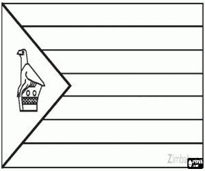 Zimbabve Bayrağı boyama