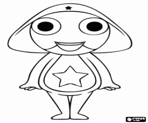 Çavuş Keroro, manga'nın karakteri boyama