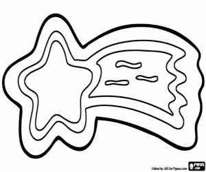 Çerez olarak bir Noel yıldızı boyama