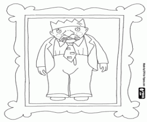 Çerçeveli portre Kral boyama