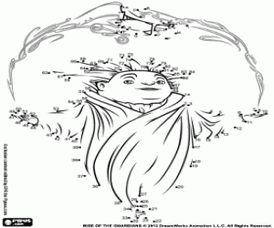 Çizimi bitirmek için Uyku Perisi boyama