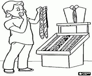 Çocuk ve baba için kravat boyama