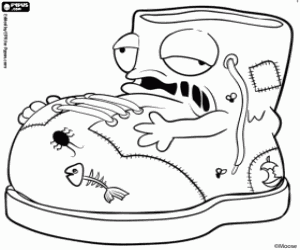 Çürümüş bir çizme, Trash Pack boyama