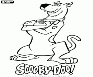 Ünlü köpek Scooby Doo boyama