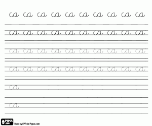 Ünsüz C ile yazmak boyama